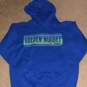BOYS - Blue GOLDEN NUGGET Hoodie - Size M
